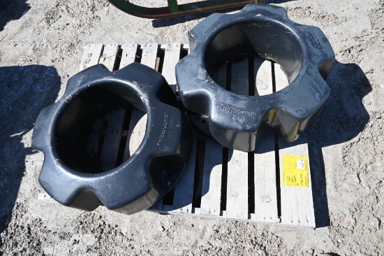 (2) Case-IH 1,000 lb. wheel weights