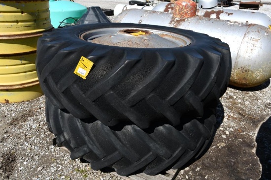 (2) B.F.G. 18.-34 tires & 9-bolt wheels
