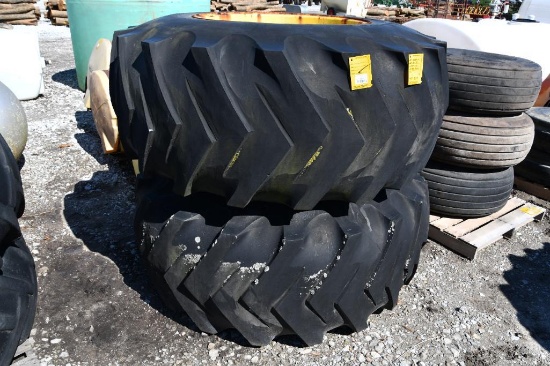 (2) B.F.G. 24.5-32 tires & 9-bolt wheels