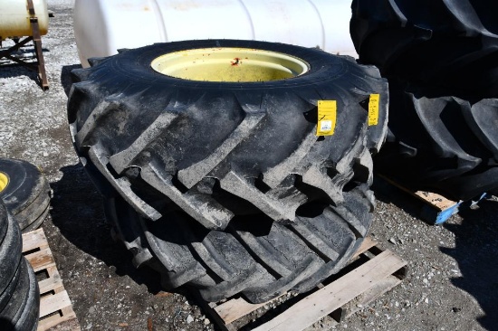18.4/15-26 tires & 10-bolt wheels