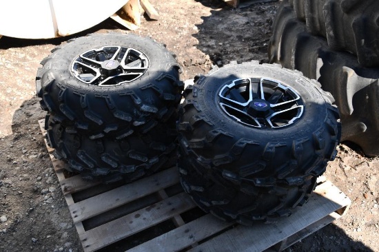 (4) Tires & wheels off 2016 Polaris Ranger