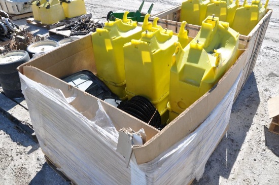 (12) John Deere planter boxes w/ meters and seed plates