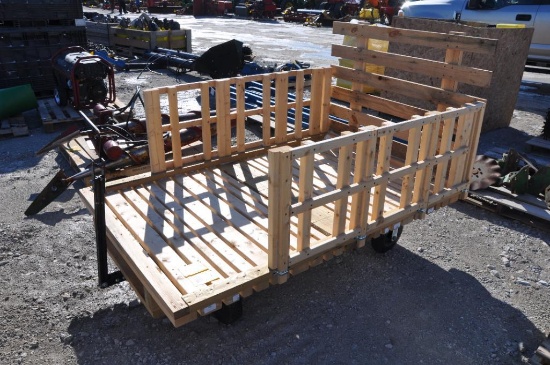 50"x76" wooden wagon w/ sides