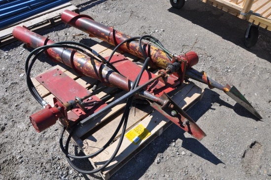 (2) End roll cones & hoses off International head