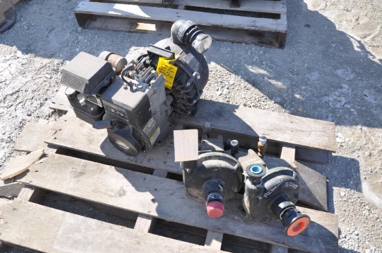 (2) Hyd. water pumps and 2" gas water pump sells one money