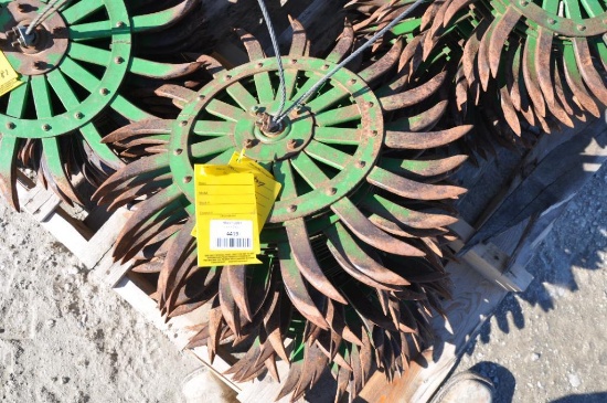 (15) rotary hoe wheels
