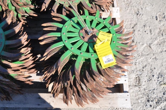 (15) rotary hoe wheels