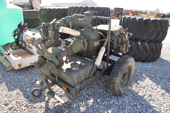6" water pump on trailer