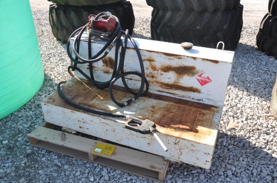 L-shape 110 gal. fuel tank w/ pump