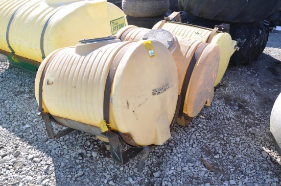 (3) 110 gal. poly tanks on frame