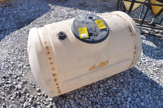 (3) 110 gal. poly tanks on frame