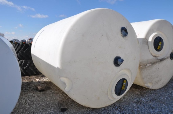 4,000 gal. poly tank