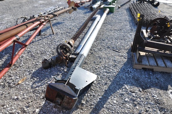 Neco unloading augers and gear box out of dryer
