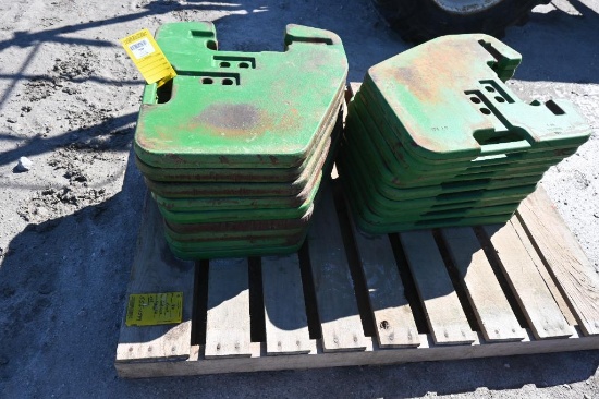 (18) John Deere suitcase weights