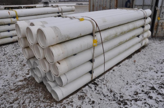 (25) 8" ID x12' PVC concrete walled pipe