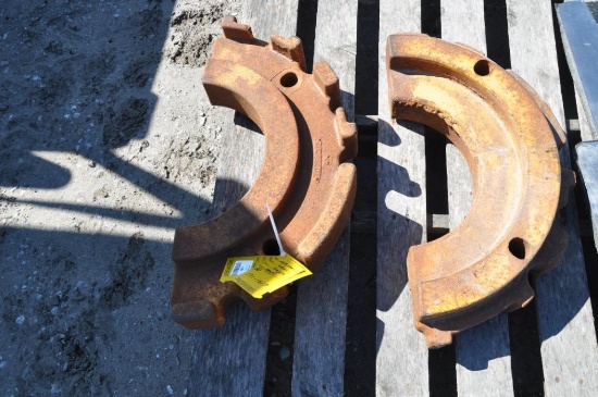 (2) M&M half moon wheel weights