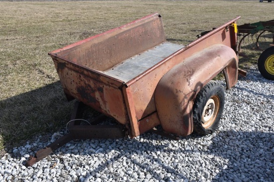 Shop built truck bed trailer