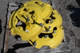 (4) John Deere RT series front idler weights