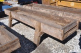 10' wooden feed bunk