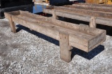 12' wooden feed bunk