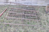 (3) sections of 5-bar harrow
