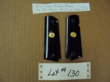 1911 FULL SIZE BLACK PEARL WITH GOLD MEDALLION GRIPS
