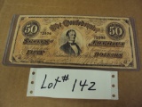 CONFEDERATE MONEY $50 RICHMOND 1864