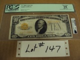 1928 $10 GOLD CERTIFICATE PCG15 RATED VERY FINE #25