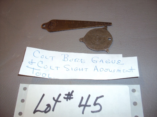 COLT BORE GAUGE & SIGHT ADJUSTMENT