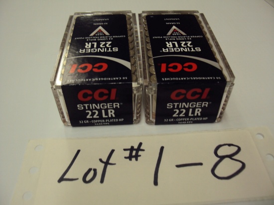 2 BOXES CCI 22 STINGERS NIB