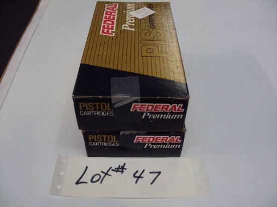 2 BOXES FEDERAL 357 SIG AMMO