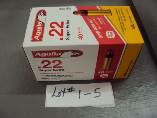 500 ROUNDS AGUILA 22LR AMMO