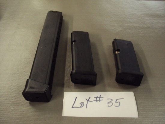 3 GLOCK MAGS (NEW WITHOUT BOXES)