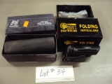 1 FOLDING GRIP & 1 GOLF BALL LAUNCHER FOR AR NIB