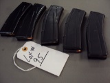 LOT OF 5 30 CARBINE 30 ROUND MAGAZINES WITH AMMO
