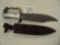 K.O. BRYANT DEGUARD BOWIE KNIFE WITH ORIGINAL HAND SEWN SHEATH