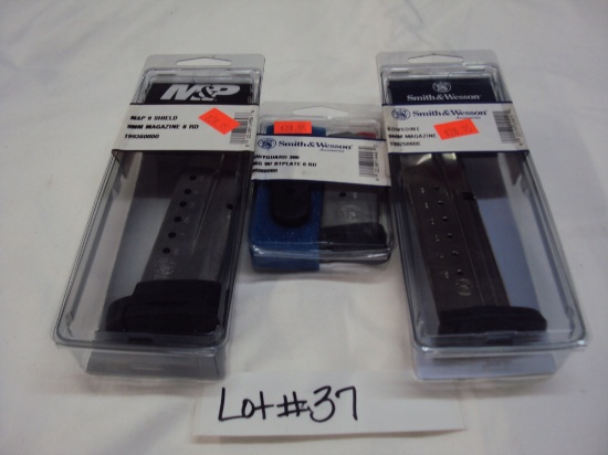 3 S&W MAGS BG380, SHIELD, SD