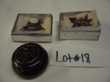 3 PCS. SILVER (2 SPRINGFIELD PENDANTS & 1 GERMAN SILVER PIECE)