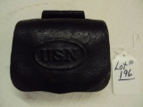 U.S.N. CARTRIDGE BOX MARKED NAVY YEAR 1863, VERY GOOD SHAPE