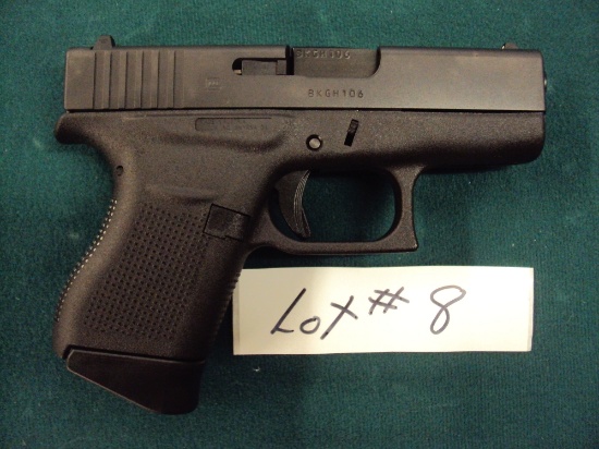 GLOCK 43, 9MM, BLACK - NIB