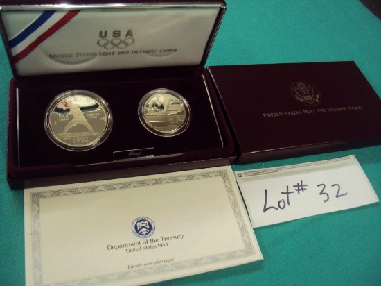 1992 US OLYMPIC SILVER COIN