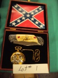 ROBERT E LEE COMMEMORATIVE KNIFE AND POCKET WATCH IN BOX