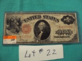 1917 U.S. NOTE RED SEAL $1 - HARD TO FIND