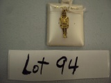 14K GOLD NUTCRACKER PENDANT