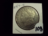 1884-S MORGAN SILVER DOLLAR