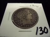 1914-S BARBER HALF DOLLAR