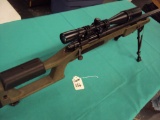 REMINGTON MODEL 700, 308 TACTICAL RIFLE WITH THREADED BARREL, BIPOD AND SIGHTRON 8X24 SCOPE