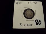 1853 THREE CENT - SILVER