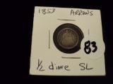 1853 SL HALF DIME (ARROWS)