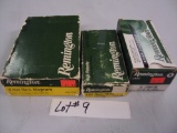 3 MISC. BOXES OF AMMO - 30 CARBINE, 8MM, 222